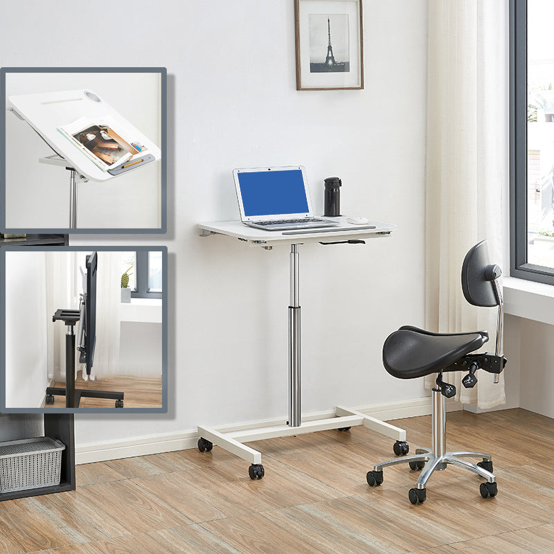 Eigentijds gebogen schrijfbureau voetstuk vouwkantoor bureau