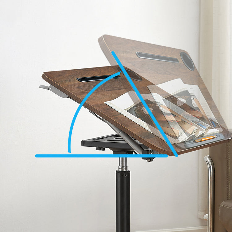 Eigentijds gebogen schrijfbureau voetstuk vouwkantoor bureau