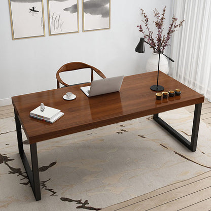 Vast hout rechthoekig kantoor bureau sleeënbasis 29.53 "Tall Writing Desk