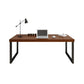 Vast hout rechthoekig kantoor bureau sleeënbasis 29.53 "Tall Writing Desk