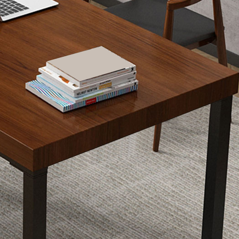 Vast hout rechthoekig kantoor bureau sleeënbasis 29.53 "Tall Writing Desk