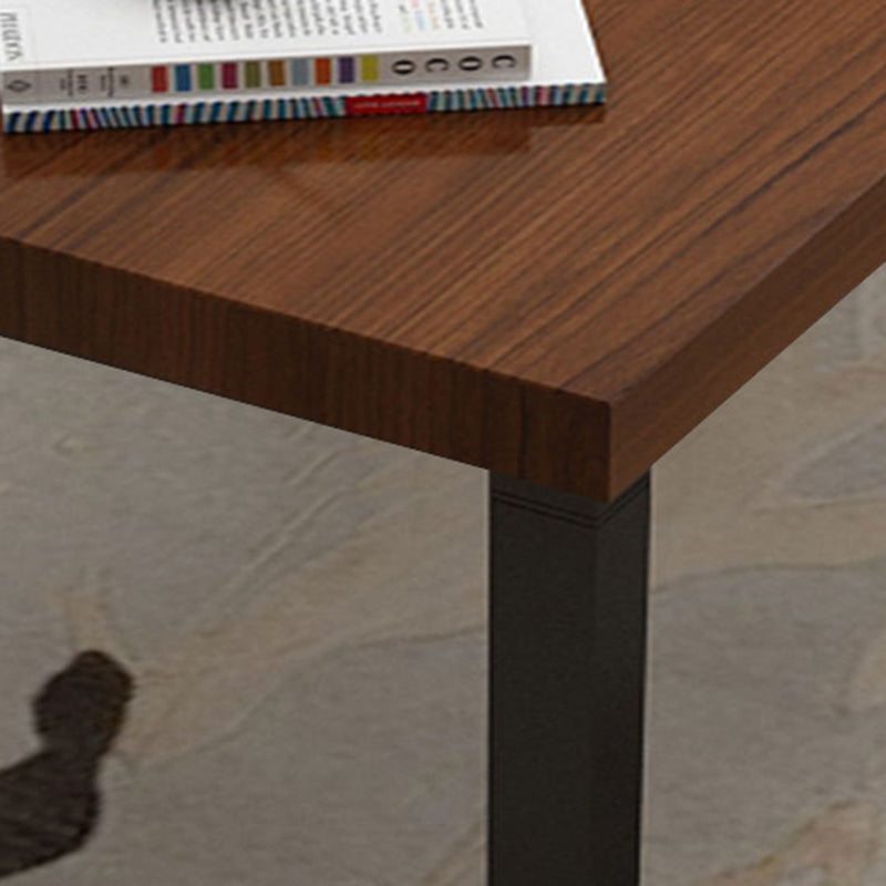 Vast hout rechthoekig kantoor bureau sleeënbasis 29.53 "Tall Writing Desk