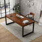 Vast hout rechthoekig kantoor bureau sleeënbasis 29.53 "Tall Writing Desk