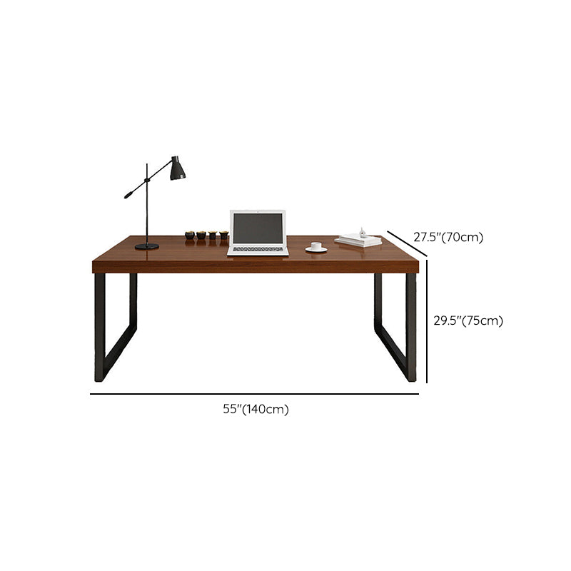 Vast hout rechthoekig kantoor bureau sleeënbasis 29.53 "Tall Writing Desk