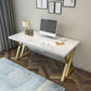 Glam Solid Wood Office Desk 29.53 "Tall Rectangular Writing Desk
