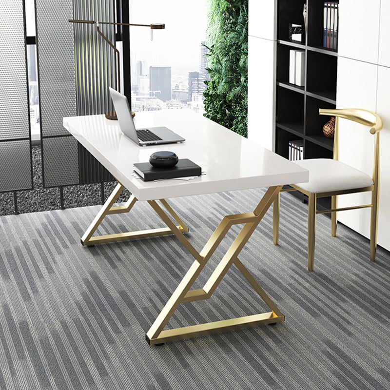 Glam rechthoekig schrijfbureau 29.53 "Tall massief houten bureau