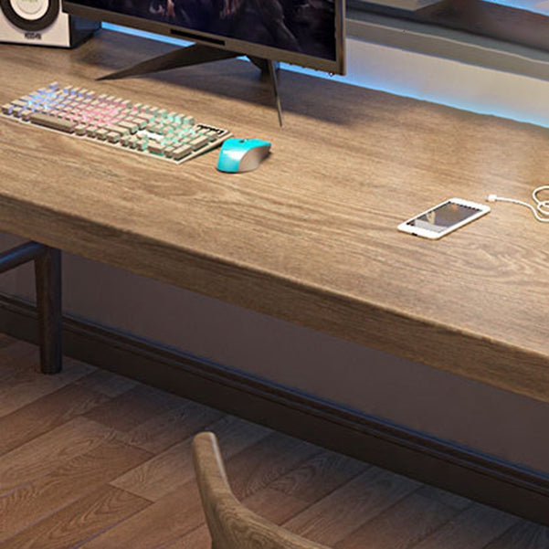 Office Contemporary Rectangular Writing Desk Wooden Office Desk with Legs Clearhalo 'furn' 'furn_office_desk' 'Furniture' 'Office Desks' 'Office Furniture' 'office_desk' 6488230