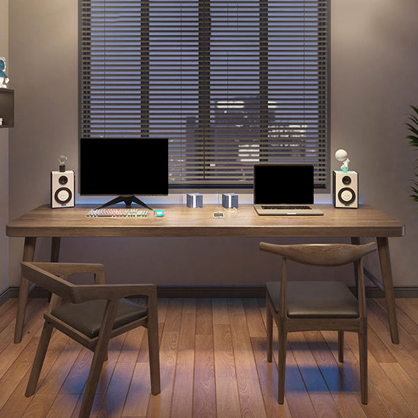 Office Contemporary Rectangular Writing Desk Wooden Office Desk with Legs Clearhalo 'furn' 'furn_office_desk' 'Furniture' 'Office Desks' 'Office Furniture' 'office_desk' 6488231