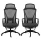 Fixed Arms Office Chair Adjustable Seat Height Modern Slide Desk Chair 2 Piece Set Clearhalo 'furn' 'furn_office_chair' 'Furniture' 'Office Chairs' 'Office Furniture' 'office_chair' 6488297