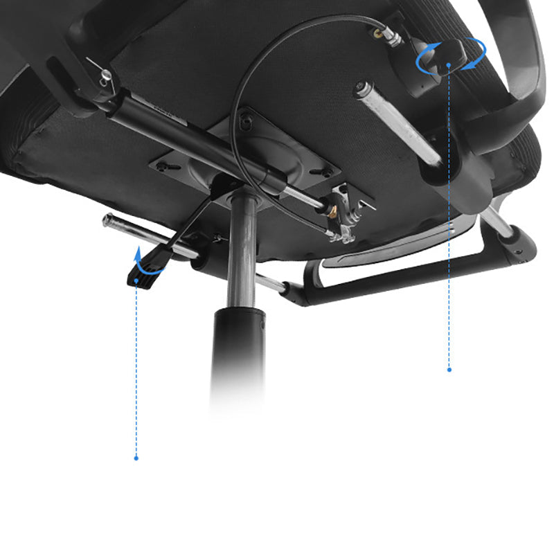 Fixed Arms Office Chair Adjustable Seat Height Modern Slide Desk Chair Clearhalo 'furn' 'furn_office_chair' 'Furniture' 'Office Chairs' 'Office Furniture' 'office_chair' 6488307