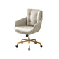 Contemporary Tufted Office Chair Faux Leather Executive Mid-Back Chair Clearhalo 'furn' 'furn_office_chair' 'Furniture' 'Office Chairs' 'Office Furniture' 'office_chair' 6488369