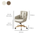 Contemporary Tufted Office Chair Faux Leather Executive Mid-Back Chair Clearhalo 'furn' 'furn_office_chair' 'Furniture' 'Office Chairs' 'Office Furniture' 'office_chair' 6488377