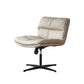 Chaise pivotante capitonnée contemporaine Chaise de bureau à dossier bas en simili cuir