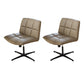 Chaise pivotante capitonnée contemporaine Chaise de bureau à dossier bas en simili cuir