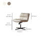 Chaise pivotante capitonnée contemporaine Chaise de bureau à dossier bas en simili cuir