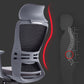 Silla de oficina moderna, altura ajustable del asiento, brazos fijos, silla de escritorio deslizante con ruedas