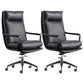 Modern Managers Chair Padded Arms Executive Chair with Wheels for Office Black 2 Piece Set High-Back (Over 22 in.) Clearhalo 'furn' 'furn_office_chair' 'Furniture' 'Office Chairs' 'Office Furniture' 'office_chair' 6488478