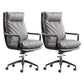 Modern Managers Chair Padded Arms Executive Chair with Wheels for Office Grey 2 Piece Set High-Back (Over 22 in.) Clearhalo 'furn' 'furn_office_chair' 'Furniture' 'Office Chairs' 'Office Furniture' 'office_chair' 6488493