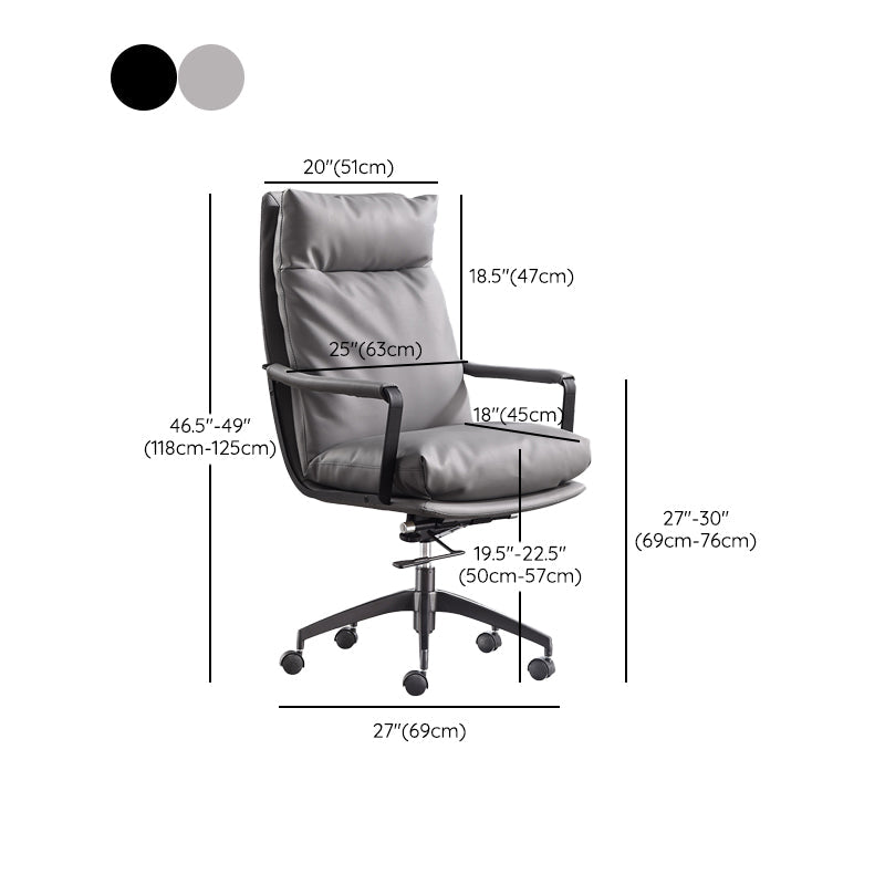 Modern Managers Chair Padded Arms Executive Chair with Wheels for Office Clearhalo 'furn' 'furn_office_chair' 'Furniture' 'Office Chairs' 'Office Furniture' 'office_chair' 6488500