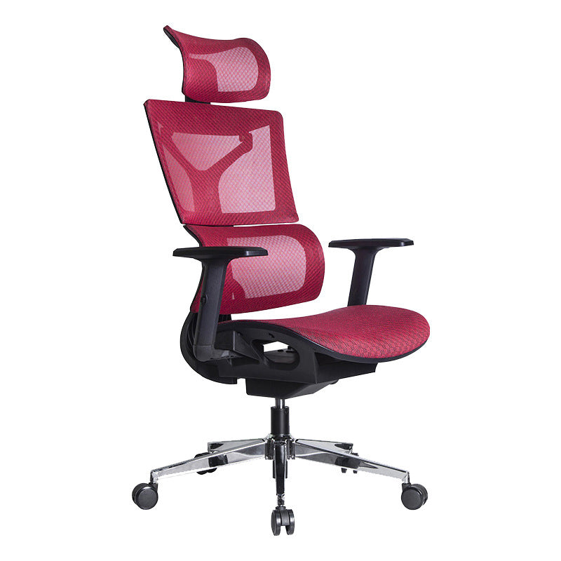 Modern Desk Chair Adjustable Arms Task Chair with Wheels for Office Clearhalo 'furn' 'furn_office_chair' 'Furniture' 'Office Chairs' 'Office Furniture' 'office_chair' 6488531