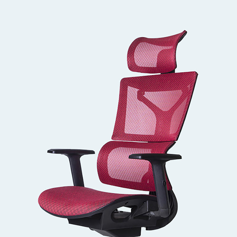 Modern Desk Chair Adjustable Arms Task Chair with Wheels for Office Clearhalo 'furn' 'furn_office_chair' 'Furniture' 'Office Chairs' 'Office Furniture' 'office_chair' 6488532