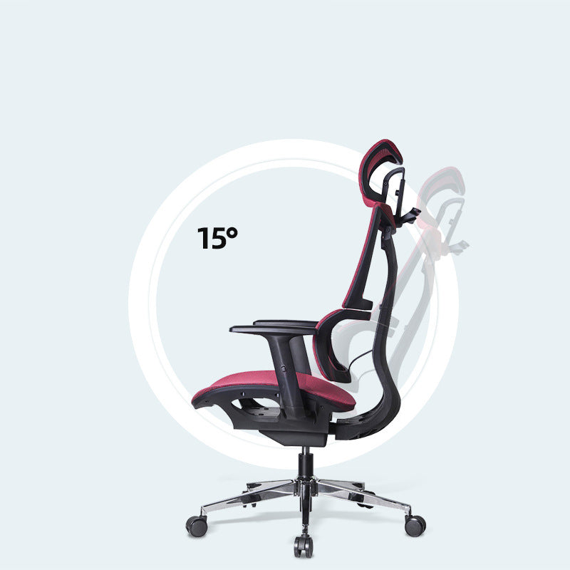 Modern Desk Chair Adjustable Arms Task Chair with Wheels for Office Clearhalo 'furn' 'furn_office_chair' 'Furniture' 'Office Chairs' 'Office Furniture' 'office_chair' 6488533