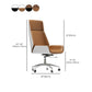Modern Desk Chair Leather Computer Chair High-Back Executive Chair with Wheels Clearhalo 'furn' 'furn_office_chair' 'Furniture' 'Office Chairs' 'Office Furniture' 'office_chair' 6488571