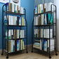 Contemporary Standard Bookshelf Open Back Metal Bookcase with Shelves