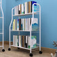 Contemporary Standard Bookshelf Open Back Metal Bookcase with Shelves