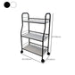 Contemporary Standard Bookshelf Open Back Metal Bookcase with Shelves