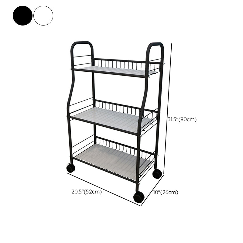 Contemporary Standard Bookshelf Open Back Metal Bookcase with Shelves