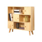Standard Wooden Bookcase Modern Natural Bookshelf with Shelves