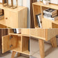 Standard Wooden Bookcase Modern Natural Bookshelf with Shelves
