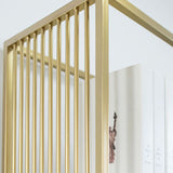 Antique Finish Shelf Bookcase Metal Frame Bookshelf with Shelves