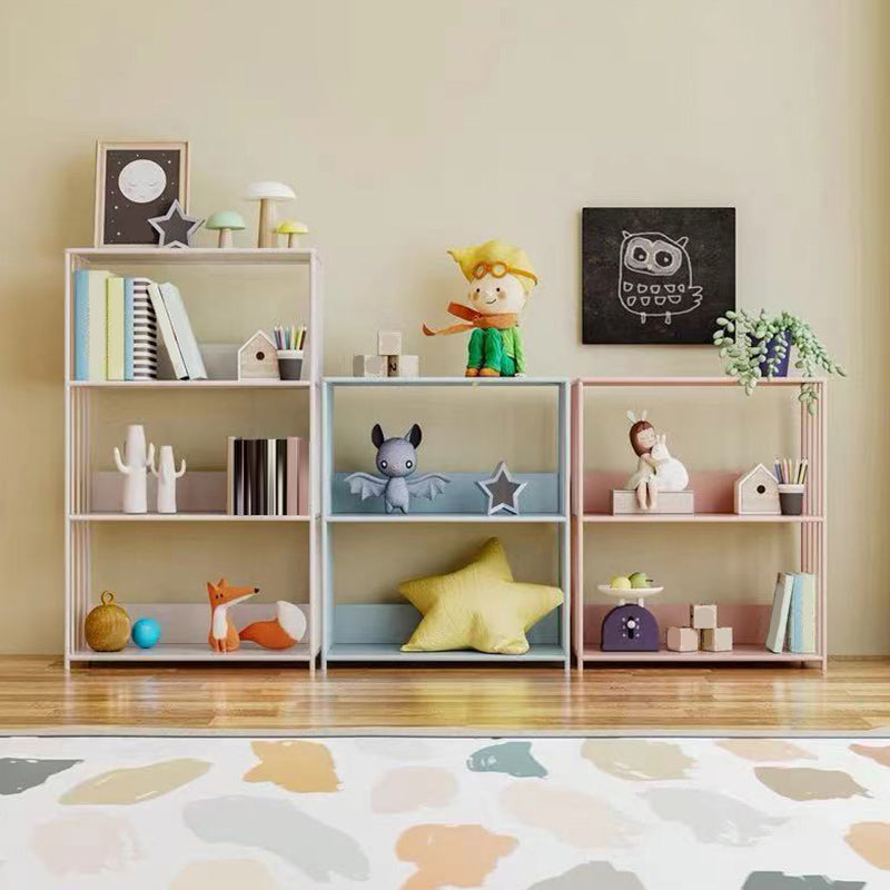 Scandinavian Metal Bookcase Standard Open Back Bookshelf with Shelves Clearhalo 'Bookcases' 'furn' 'furn_bookcases' 'Furniture' 'Office Furniture' 6488882