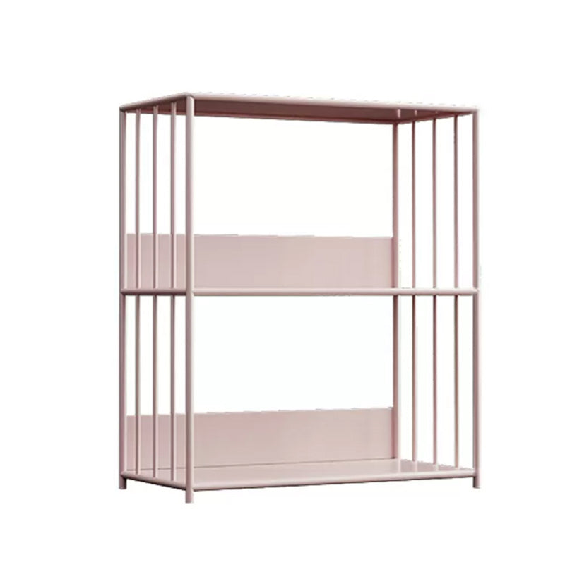 Scandinavian Metal Bookcase Standard Open Back Bookshelf with Shelves Clearhalo 'Bookcases' 'furn' 'furn_bookcases' 'Furniture' 'Office Furniture' 6488887