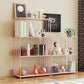Scandinavian Metal Bookcase Standard Open Back Bookshelf with Shelves Clearhalo 'Bookcases' 'furn' 'furn_bookcases' 'Furniture' 'Office Furniture' 6488896