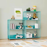 Scandinavian Metal Bookcase Standard Open Back Bookshelf with Shelves Clearhalo 'Bookcases' 'furn' 'furn_bookcases' 'Furniture' 'Office Furniture' 6488897