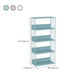 Scandinavian Metal Bookcase Standard Open Back Bookshelf with Shelves Clearhalo 'Bookcases' 'furn' 'furn_bookcases' 'Furniture' 'Office Furniture' 6488899