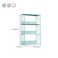 Scandinavian Metal Bookcase Standard Open Back Bookshelf with Shelves Clearhalo 'Bookcases' 'furn' 'furn_bookcases' 'Furniture' 'Office Furniture' 6488901