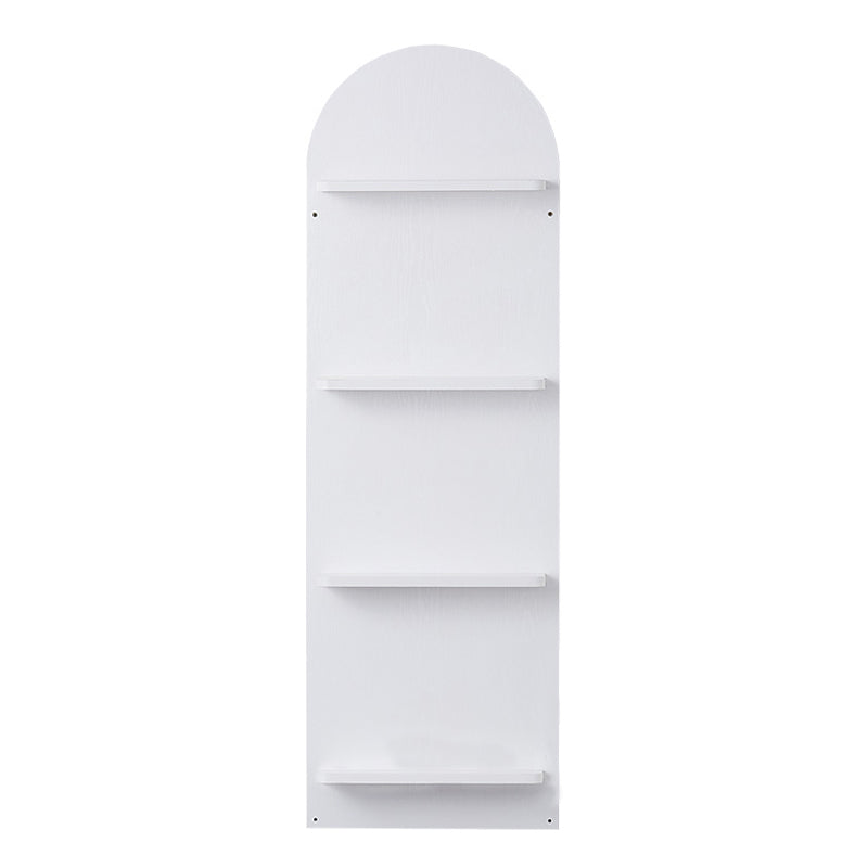 Scandinavian Wooden Bookcase Standard Closed Back Bookshelf with Shelves White Clearhalo 'Bookcases' 'furn' 'furn_bookcases' 'Furniture' 'Office Furniture' 6488904