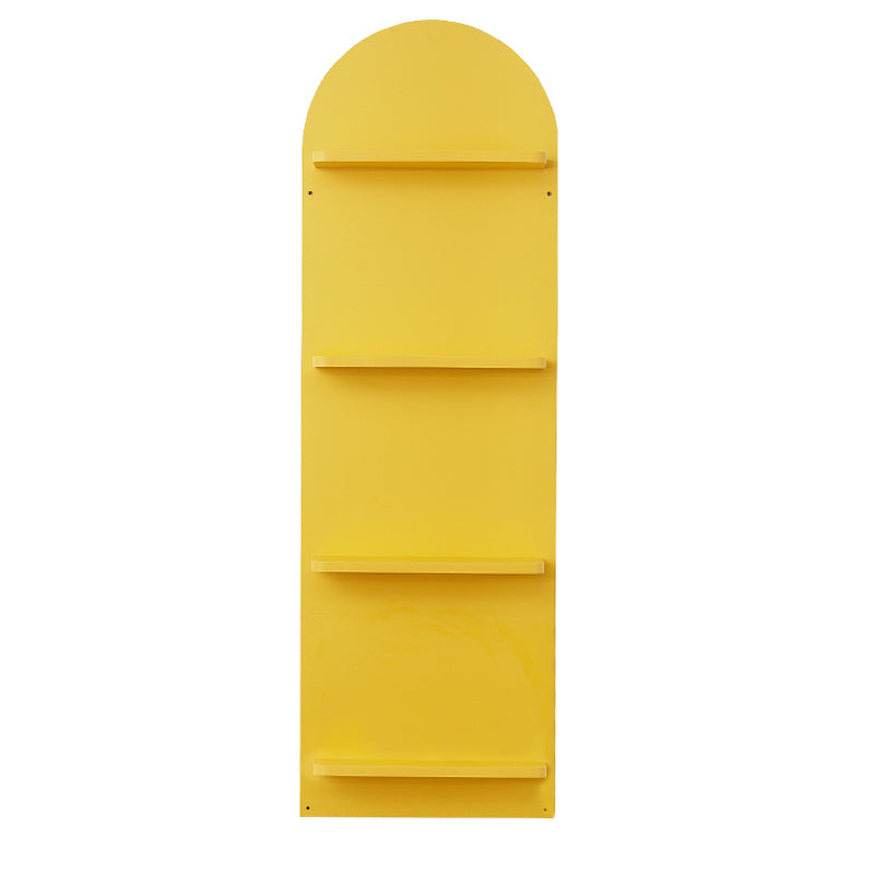 Scandinavian Wooden Bookcase Standard Closed Back Bookshelf with Shelves Yellow Clearhalo 'Bookcases' 'furn' 'furn_bookcases' 'Furniture' 'Office Furniture' 6488906