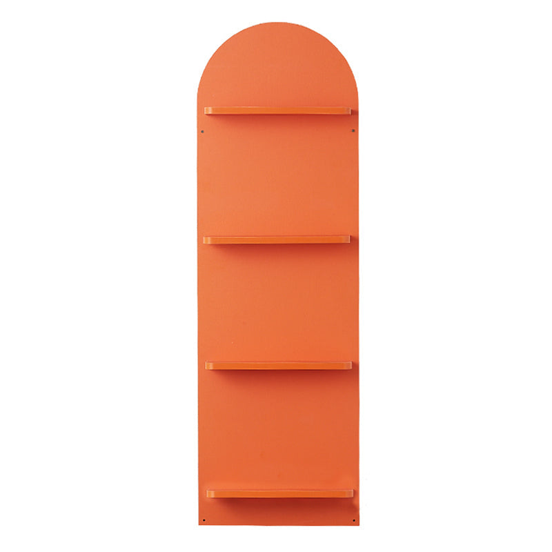 Scandinavian Wooden Bookcase Standard Closed Back Bookshelf with Shelves Orange Clearhalo 'Bookcases' 'furn' 'furn_bookcases' 'Furniture' 'Office Furniture' 6488910
