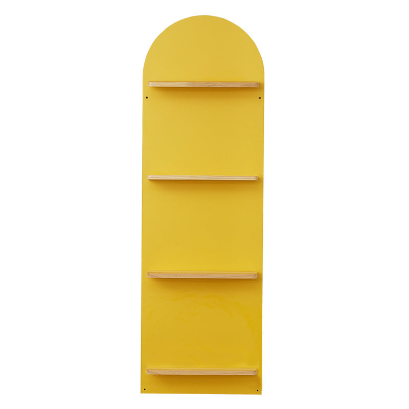 Scandinavian Wooden Bookcase Standard Closed Back Bookshelf with Shelves Wood-Yellow Clearhalo 'Bookcases' 'furn' 'furn_bookcases' 'Furniture' 'Office Furniture' 6488912