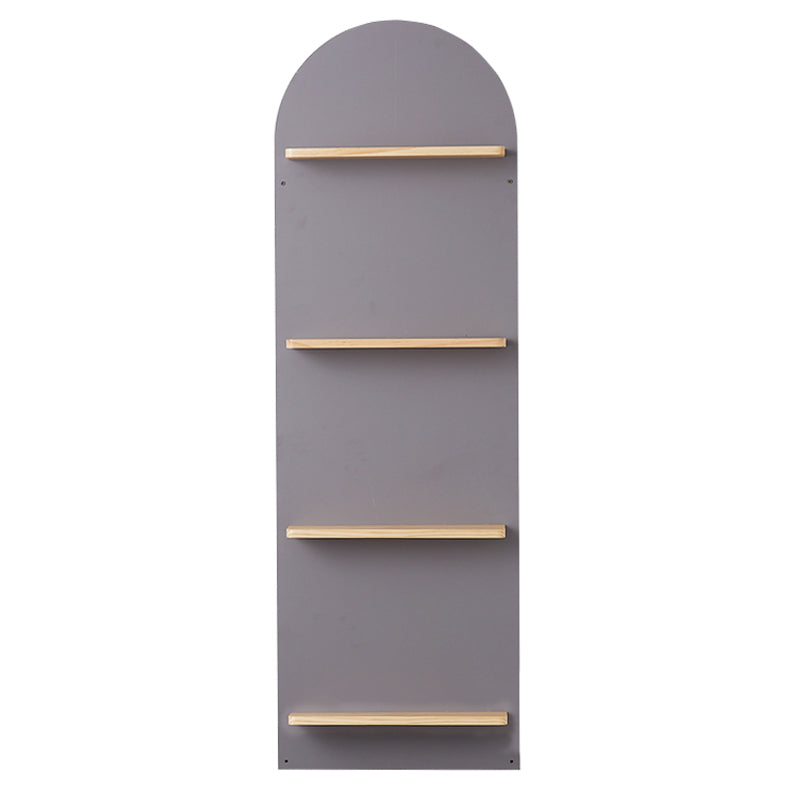 Scandinavian Wooden Bookcase Standard Closed Back Bookshelf with Shelves Wood + Gray Clearhalo 'Bookcases' 'furn' 'furn_bookcases' 'Furniture' 'Office Furniture' 6488918
