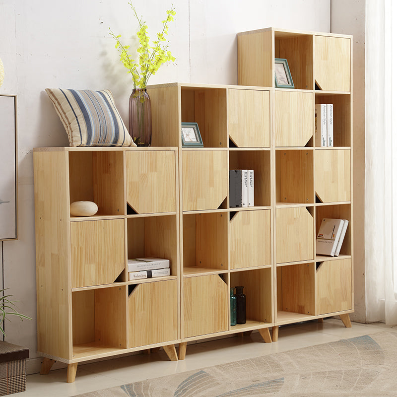 Modern Standard Wooden Bookshelf Closed Back Natural Bookcase with Shelves Clearhalo 'Bookcases' 'furn' 'furn_bookcases' 'Furniture' 'Office Furniture' 6488953