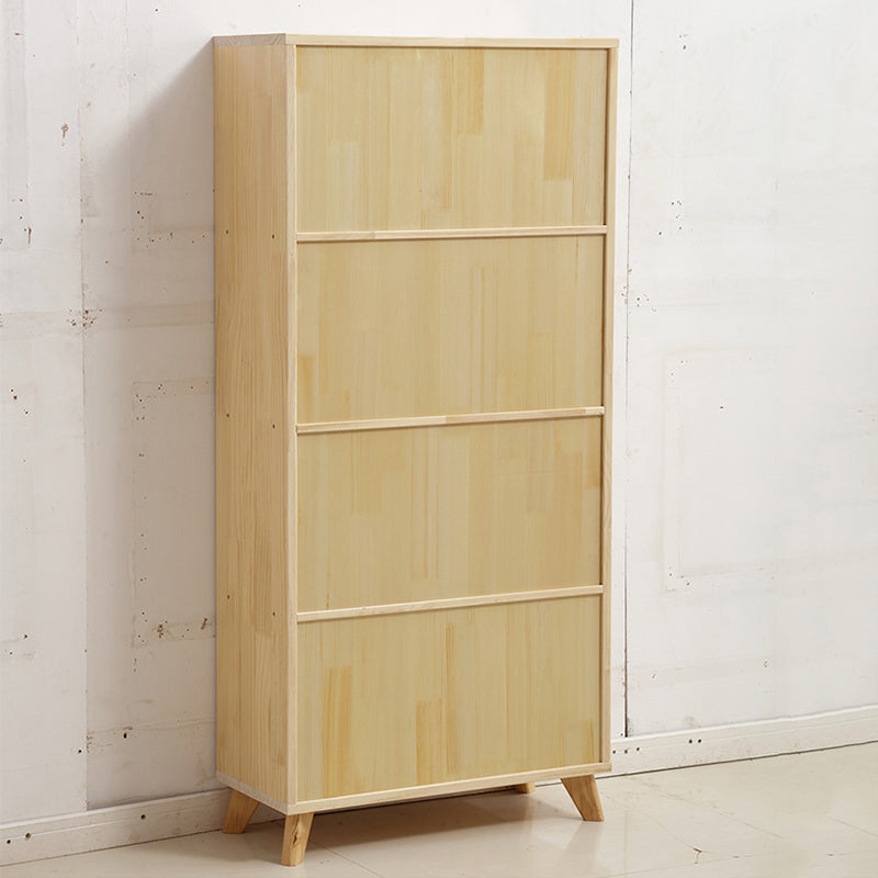Modern Standard Wooden Bookshelf Closed Back Natural Bookcase with Shelves Clearhalo 'Bookcases' 'furn' 'furn_bookcases' 'Furniture' 'Office Furniture' 6488956