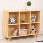 Modern Standard Wooden Bookshelf Closed Back Natural Bookcase with Shelves 42"L x 12"W x 33"H Cabinet Not Included Clearhalo 'Bookcases' 'furn' 'furn_bookcases' 'Furniture' 'Office Furniture' 6488961