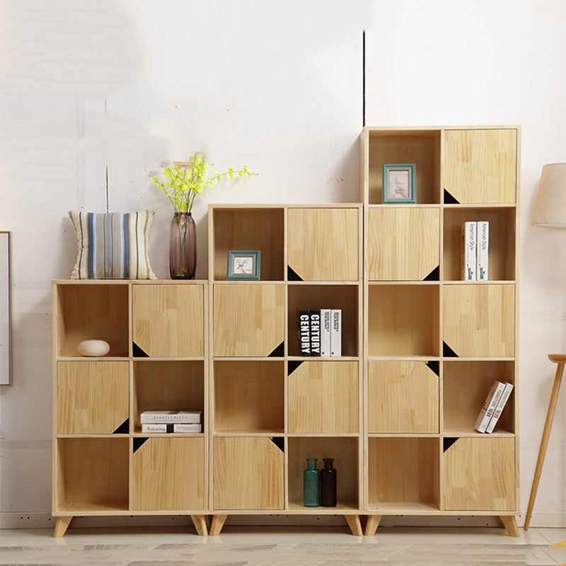 Modern Standard Wooden Bookshelf Closed Back Natural Bookcase with Shelves Clearhalo 'Bookcases' 'furn' 'furn_bookcases' 'Furniture' 'Office Furniture' 6488973
