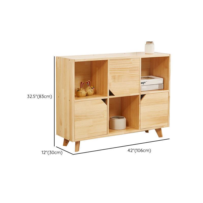 Modern Standard Wooden Bookshelf Closed Back Natural Bookcase with Shelves Clearhalo 'Bookcases' 'furn' 'furn_bookcases' 'Furniture' 'Office Furniture' 6488980